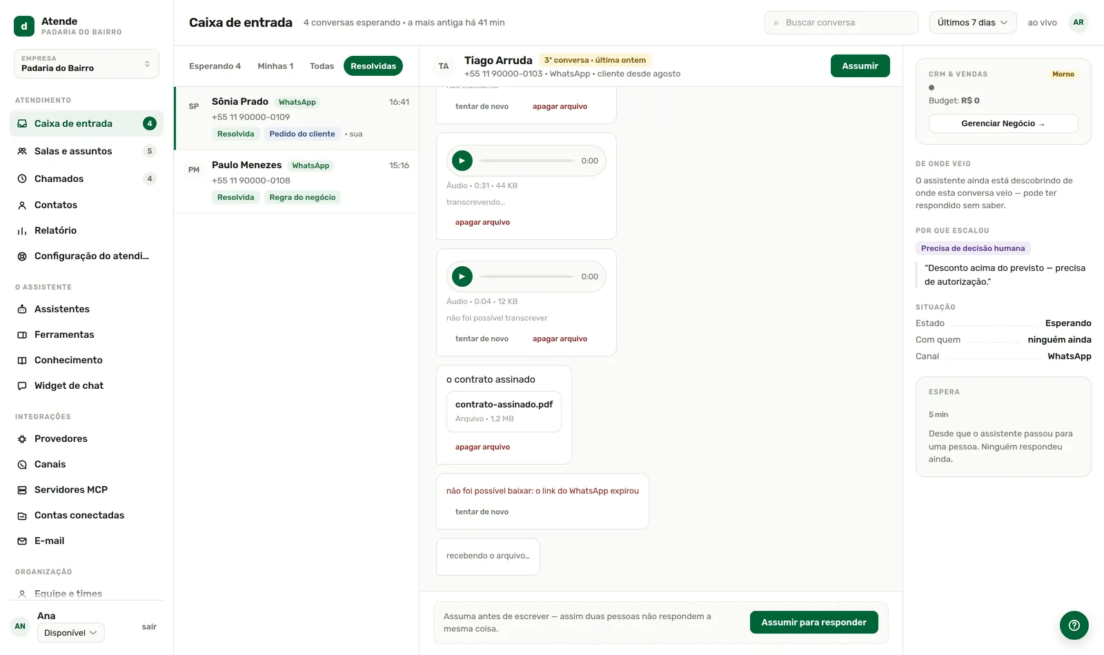 Resolvidas: o que terminou, e como.
