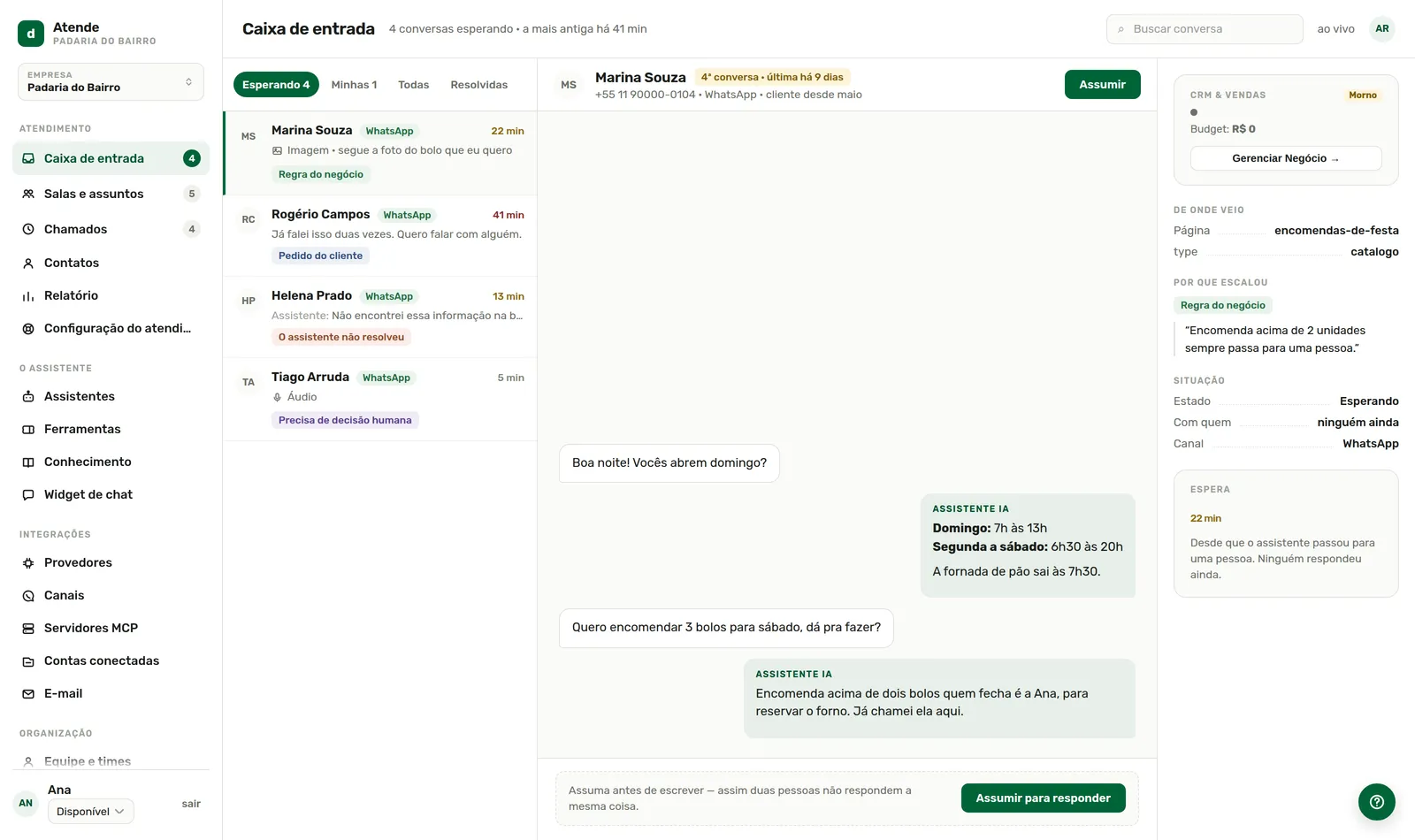 Em Observador, toda conversa chega para uma pessoa.
