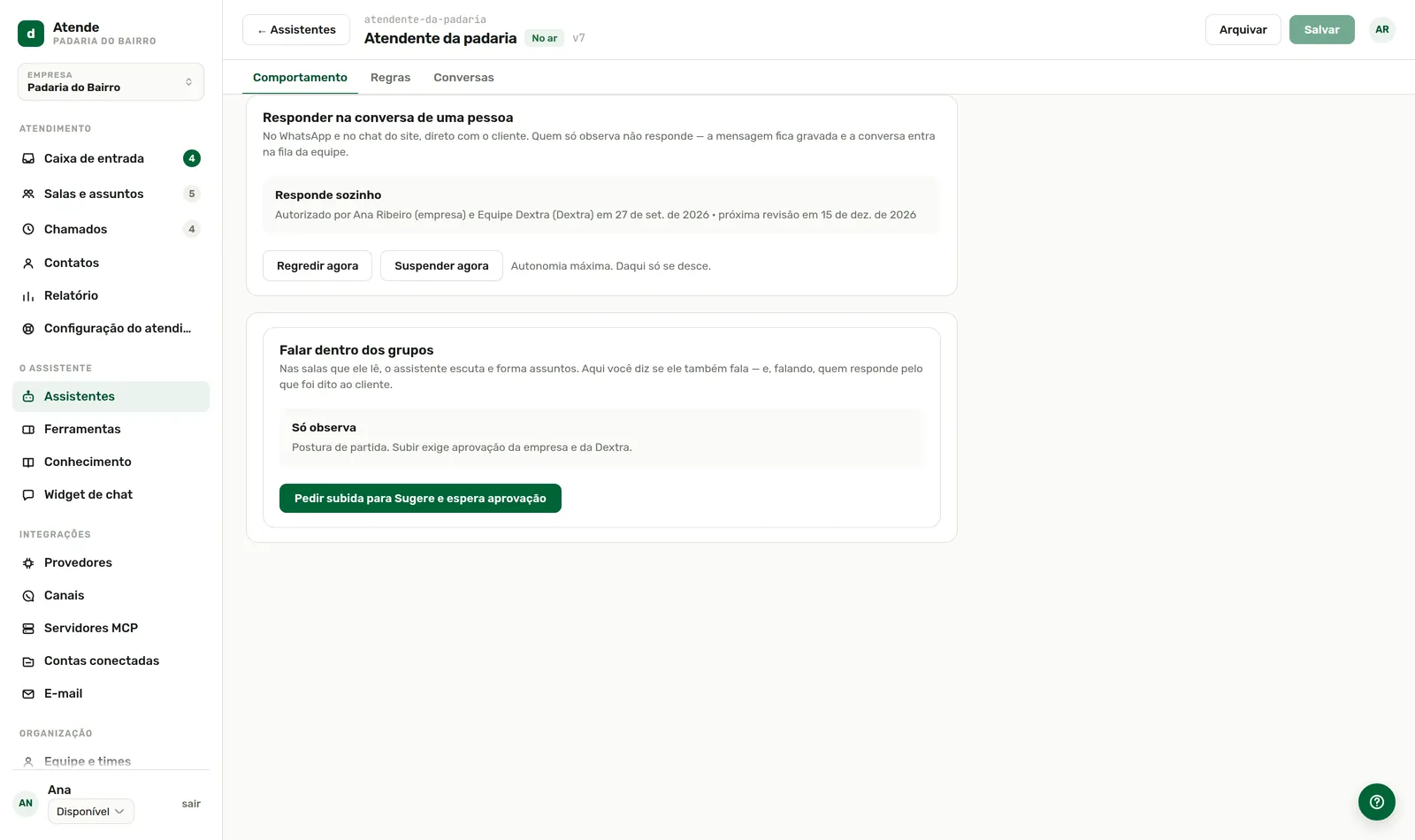 Regredir e suspender ficam no portão, sempre à vista.